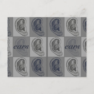 Eight Ears Graphic Postcard