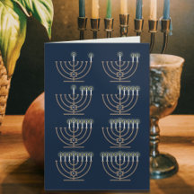 Eight Hanukkah Nights Holiday Card