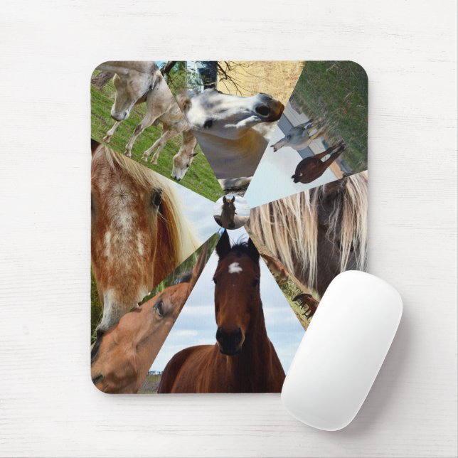 Eight Horse Triangles, Mousepad (With Mouse)