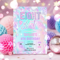Eight Is Great Neon Glow 8th Birthday Party