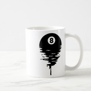 Eight Ll Melting Liquid Dripping Pool Billiards Coffee Mug