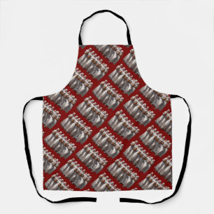 Eight Maids Milking Cut Out Apron