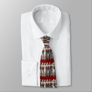 Eight Maids Milking Cut Out Tie