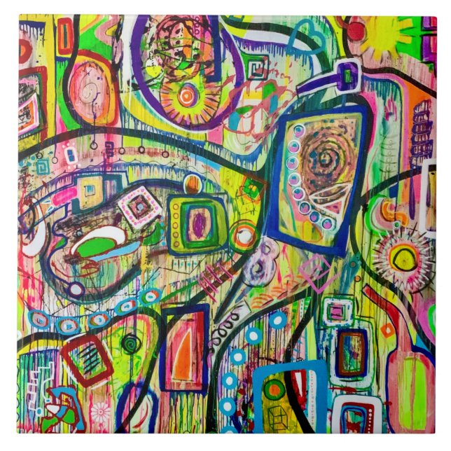 Eight Martinis 6 x 6 Ceramic Tile (Front)