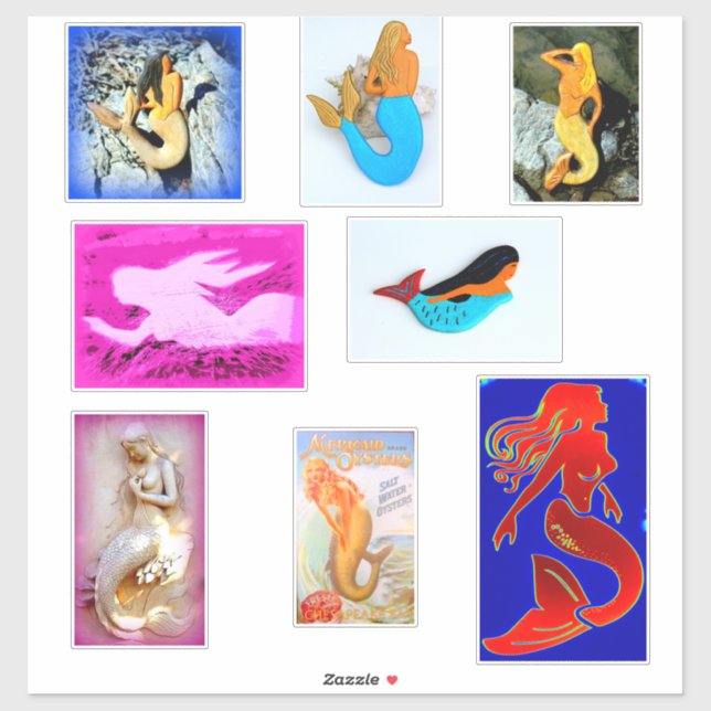 Eight mermaid variety (Sheet)
