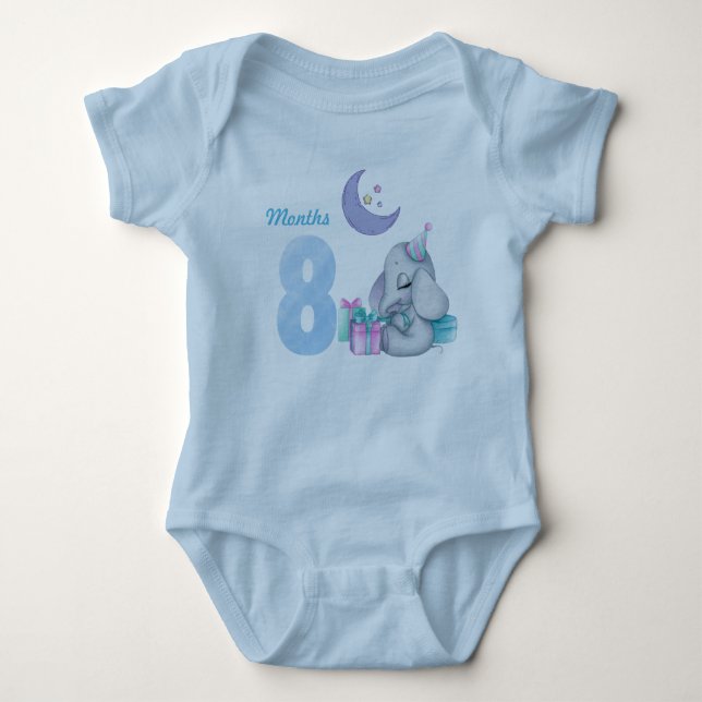 Eight months baby bodysuit (Front)