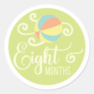 Eight Months Stickers