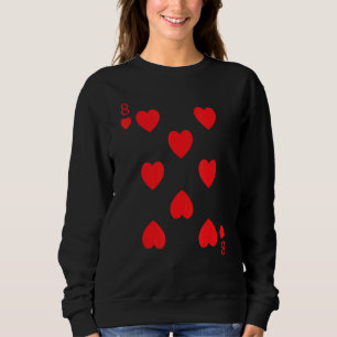 Eight Of Hearts Easy Halloween Costumes Front Sweatshirt