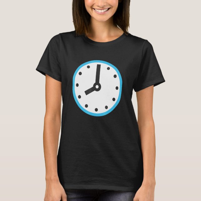 Eight Ou2019Clock Clock Face Eight Ou2019Clock Cos T-Shirt (Front)