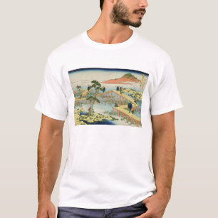 Eight part bridge, province of Mucawa, Japan, c.18 T-Shirt