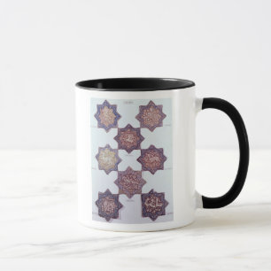 Eight tiles decorated with animals mug
