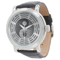 Eight Trigrams Yin Yang Embossed Dragon