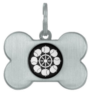 eight-wheel turbine pet name tag