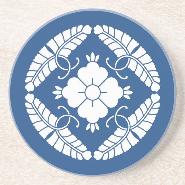 Eight wisterias coaster (Front)