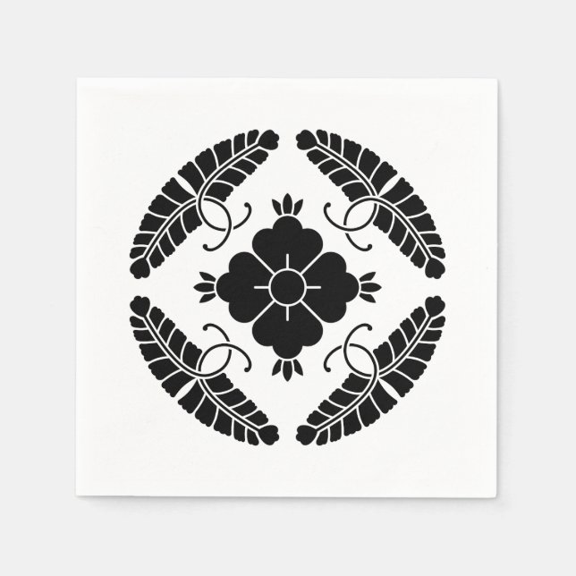 Eight wisterias napkin (Front)