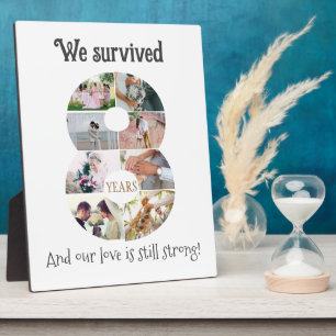 Eight Year Wedding Anniversary Plaque