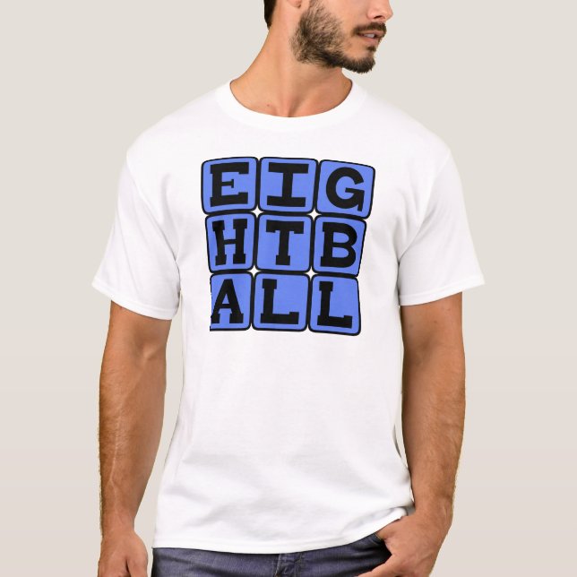 Eightball, Billiards Game T-Shirt (Front)