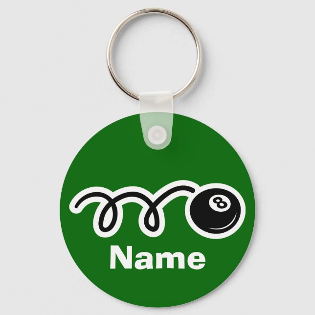 Eightball pool key ring (Front)