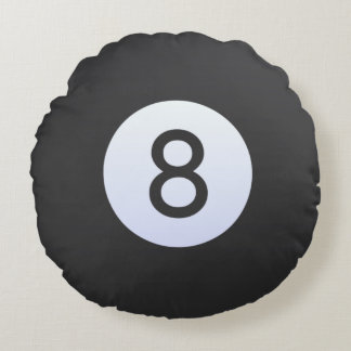 Eightball Round Cushion