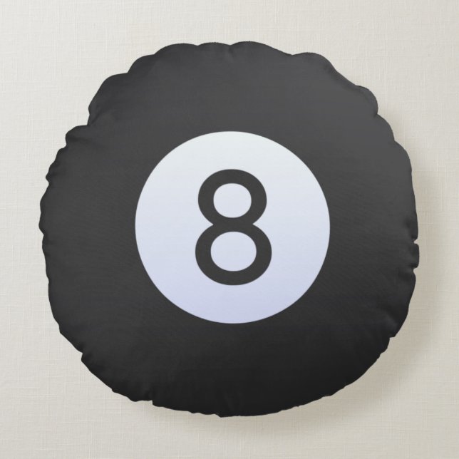 Eightball Round Cushion (Front)