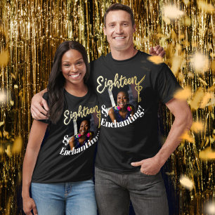 Eighteen and enchanting 18th birthday gold key T-Shirt