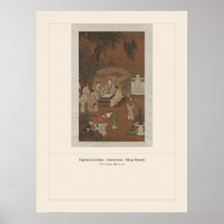 Eighteen Scholars - Anonymous, Ming Dynasty Poster