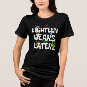 Eighteen Years Later, Funny 18th Birthday Party Tri-Blend Shirt