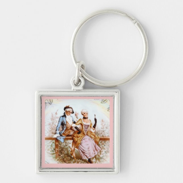 Eighteenth Century French Romance Key Ring (Front)