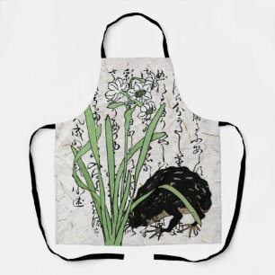 Eighteenth Century Japanese Botanical Frog Toad Apron