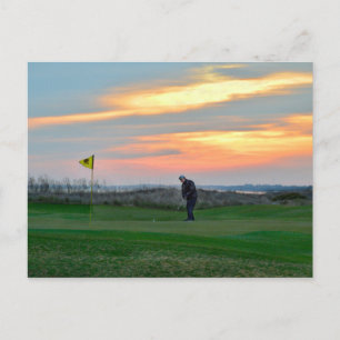 Eighteenth Green at Sunset on Kiawah Island Postcard