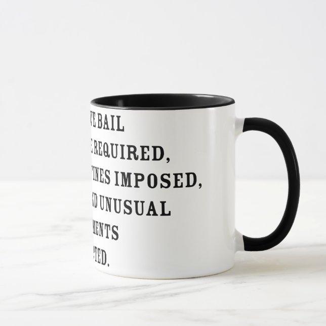 Eighth Amendent Text Mug (Right)