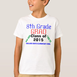 Eighth Grade Grad School Name T-Shirt