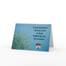 Eighth Grade Graduation Card for Girl