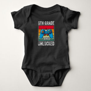 Eighth Grade Level Unlocked Video Game Kids Gift Baby Bodysuit