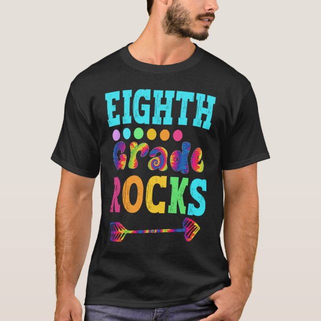 Eighth Grade Rocks  Hello 8th Grade Back To School T-Shirt (Front)