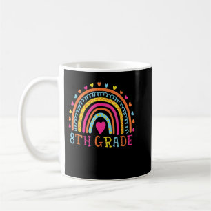 Eighth Grade Teacher Leopard Rainbow 8th Grade Tea Coffee Mug