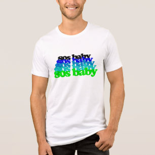 Eighties 1980s happy birthday born in the 80s Tri-Blend shirt