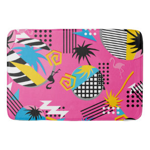 Eighties Miami pattern Bath Mat