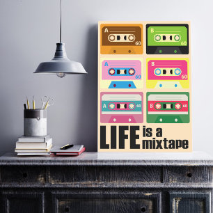 Eighties MixTape Cassette Motivational Poster