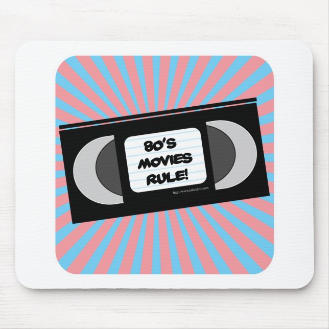 Eighties Movies Rule Mouse Pad (Front)