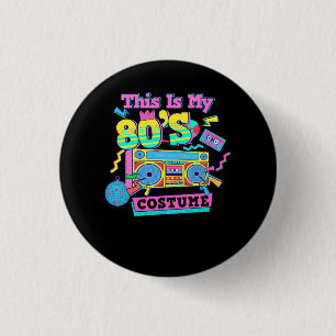 Eighties Music 1980s Generation 80s Costume Party 3 Cm Round Badge
