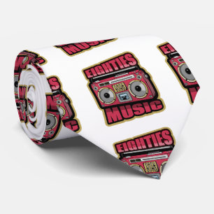 Eighties Music Stereo Tie