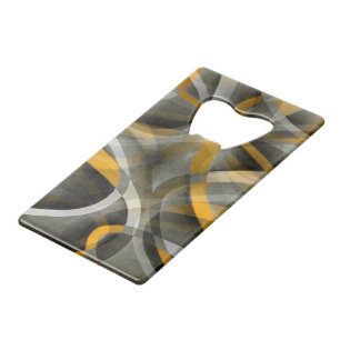 Eighties Retro Mustard Yellow and Grey Abstract Cu