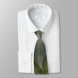 Eighties Vibes Daffodil Yellow and Grey Layered Cu Tie