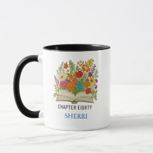 Eightieth Birthday Personalised Name and Message Mug