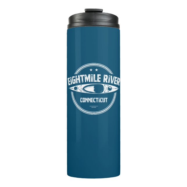 Eightmile River Connecticut Kayaking Thermal Tumbler (Front)