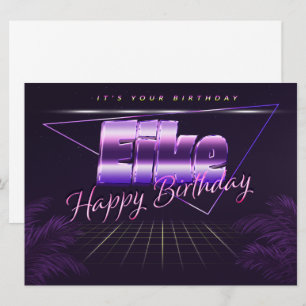 Eike Name Vorname lila retro Karte Geburtstag Card