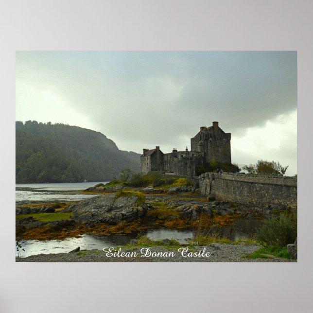 Eilean Donan Castle in Scotland Holiday Poster (Front)