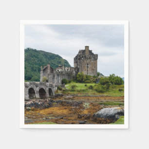 Eilean Donan Castle, Loch Duich - Scotland, UK Napkin