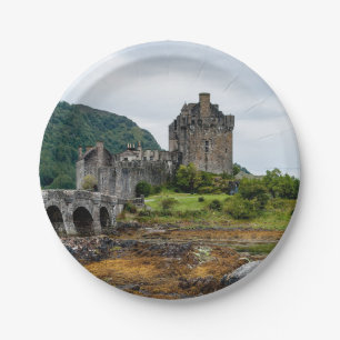 Eilean Donan Castle, Loch Duich - Scotland, UK Paper Plate